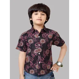 BAESD Boys Comfort Floral Opaque Printed Casual Shirt-picture-38