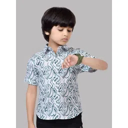 BAESD Boys Comfort Opaque Printed Casual Shirt-picture-22