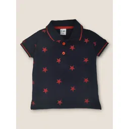 BAESD Boys Conversational Printed Polo Collar T-shirt-picture-32