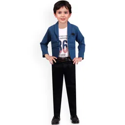 BAESD Boys Cotton Notched Lapel Long Sleeve Single Breasted Blazer-picture-30