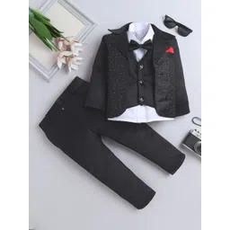BAESD Boys Embellished Single-Breasted Three-Piece Suit-picture-23