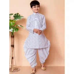 BAESD Boys Embroidered Regular Sequinned Kurta & Patiala-picture-39