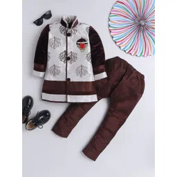 BAESD Boys Embroidered Sherwani Set-picture-29