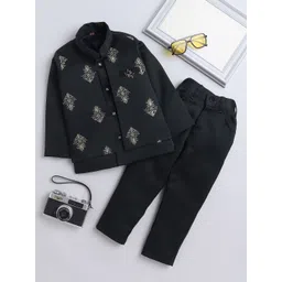 BAESD Boys Embroidered Single-Breasted Two-Piece Party Suit-picture-57