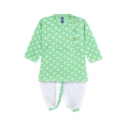BAESD Boys Ethnic Motifs Printed Regular Kurta with Dhoti Pants-picture-15