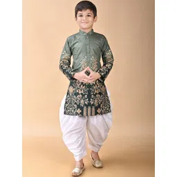 BAESD Boys Floral Embroidered Kurta with Patiala-picture-26