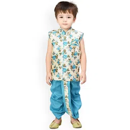 BAESD Boys Floral Printed Regular Kurta with Dhoti Pants-picture-48
