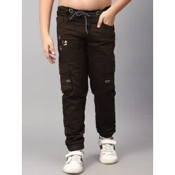 BAESD Boys Mid Rise Clean Look Cotton Cargo Joggers-picture-12