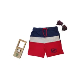 BAESD Boys Mid-Rise Colourblocked Cotton Shorts-picture-33