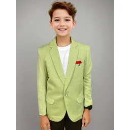 BAESD Boys Notched Lapel Collar Single-Breasted Blazer-picture-53
