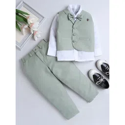 BAESD Boys Notched Lapel Single-Breasted 3-Piece Suit Set-picture-43