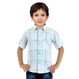 BAESD Boys Opaque Checked Casual Shirt-picture-51