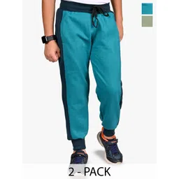 BAESD Boys Pack Of 2 colourblocked Mid-Rise Joggers-picture-50