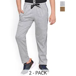 BAESD Boys Pack Of 2 Cotton Mid Rise Track Pants-picture-12