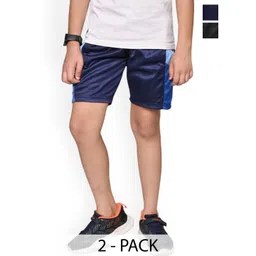 BAESD Boys Pack Of 2 High-Rise Above Knee Solid Shorts-picture-56