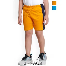 BAESD Boys Pack Of 2 High Rise Cotton Sports Shorts-picture-46