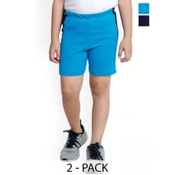 BAESD Boys Pack Of 2 High Rise Pure Cotton Shorts-picture-14