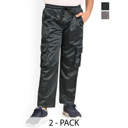 BAESD Boys Pack Of 2 Mid Rise Cargo Track Pants-picture-48