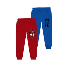 BAESD Boys Pack Of 2 Printed Cotton Mid Rise Joggers-picture-31