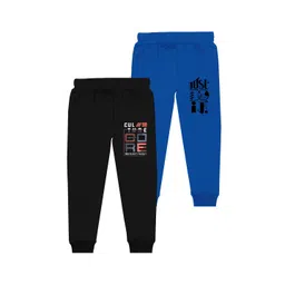 BAESD Boys Pack Of 2 Printed Mid Rise Joggers-picture-26