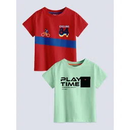 BAESD Boys Pack Of 2 Printed Pure Cotton T-shirts-picture-18