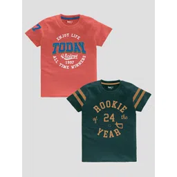 BAESD Boys Pack Of 2 Printed Pure Cotton T-shirts-picture-17