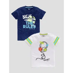 BAESD Boys Pack Of 2 Printed Pure Cotton T-shirts-picture-26