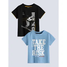 BAESD Boys Pack Of 2 Printed Pure Cotton T-shirts-picture-29