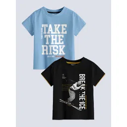 BAESD Boys Pack Of 2 Printed Pure Cotton T-shirts-picture-37
