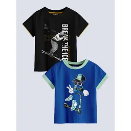 BAESD Boys Pack Of 2 Printed Pure Cotton T-shirts-picture-31
