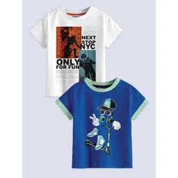 BAESD Boys Pack Of 2 Printed Pure Cotton T-shirts-picture-34