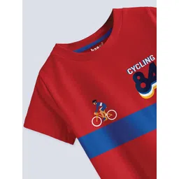 BAESD Boys Pack Of 2 Printed Pure Cotton T-shirts image 2