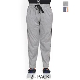 BAESD Boys Pack Of 2 Pure Cotton Mid Rise Track Pants-picture-16