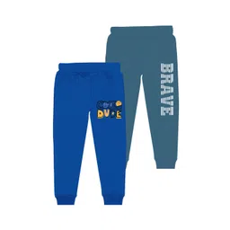 BAESD Boys Pack Of 2 Typography Printed Joggers-picture-33