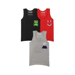BAESD Boys Pack Of 3 Assorted Cotton Innerwear Vests 5202-picture-12