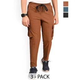 BAESD Boys Pack Of 3 Cargo Style Trackpants-picture-54