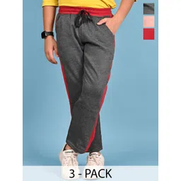 BAESD Boys Pack Of 3 Colorblocked Mid-Rise Track Pants-picture-45
