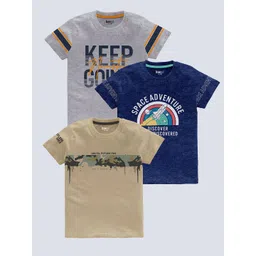 BAESD Boys Pack of 3 Graphic Printed Cotton T-shirt-picture-28