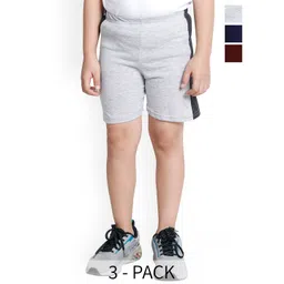 BAESD Boys Pack Of 3 High-Rise Pure Cotton Regular Shorts-picture-54