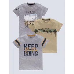 BAESD Boys Pack Of 3 Printed Pure Cotton T-shirt-picture-58