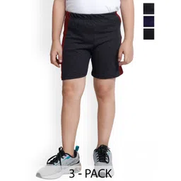 BAESD Boys Pack of 3 Side Tape Pure Cotton Regular Shorts-picture-49