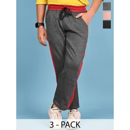 BAESD Boys Pack of 3 Striped Regular Fit Track Pants-picture-44
