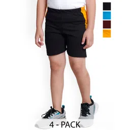 BAESD Boys Pack Of 4 High-Rise Cotton Shorts-picture-15