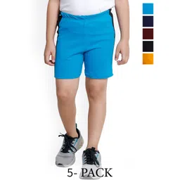 BAESD Boys Pack Of 5 High Rise Pure Cotton Shorts image 1