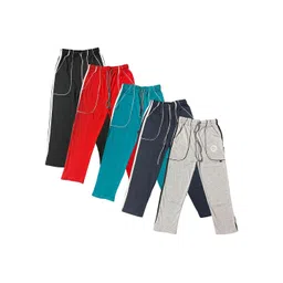 BAESD Boys Pack Of 5 Regular Fit Mid-Rise Cotton Track Pants-picture-43