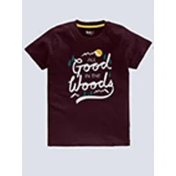 BAESD Boys Pack Of 5 Typography Printed Cotton T-Shirt image 2