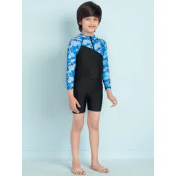 BAESD Boys Printed Round Neck Leg Suit image 3