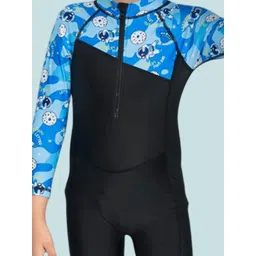 BAESD Boys Printed Round Neck Leg Suit image 2