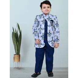 BAESD Boys Printed Sherwani Set-picture-25