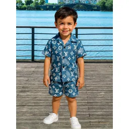 BAESD Boys Printed Shirt & Shorts Clothing Set-picture-36
